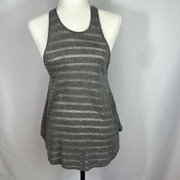 Wilfred Free Grey Striped Tank Top - Picture 1 of 9